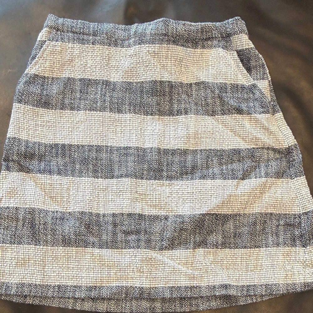 a new day Black and White Textured Mini Skirt